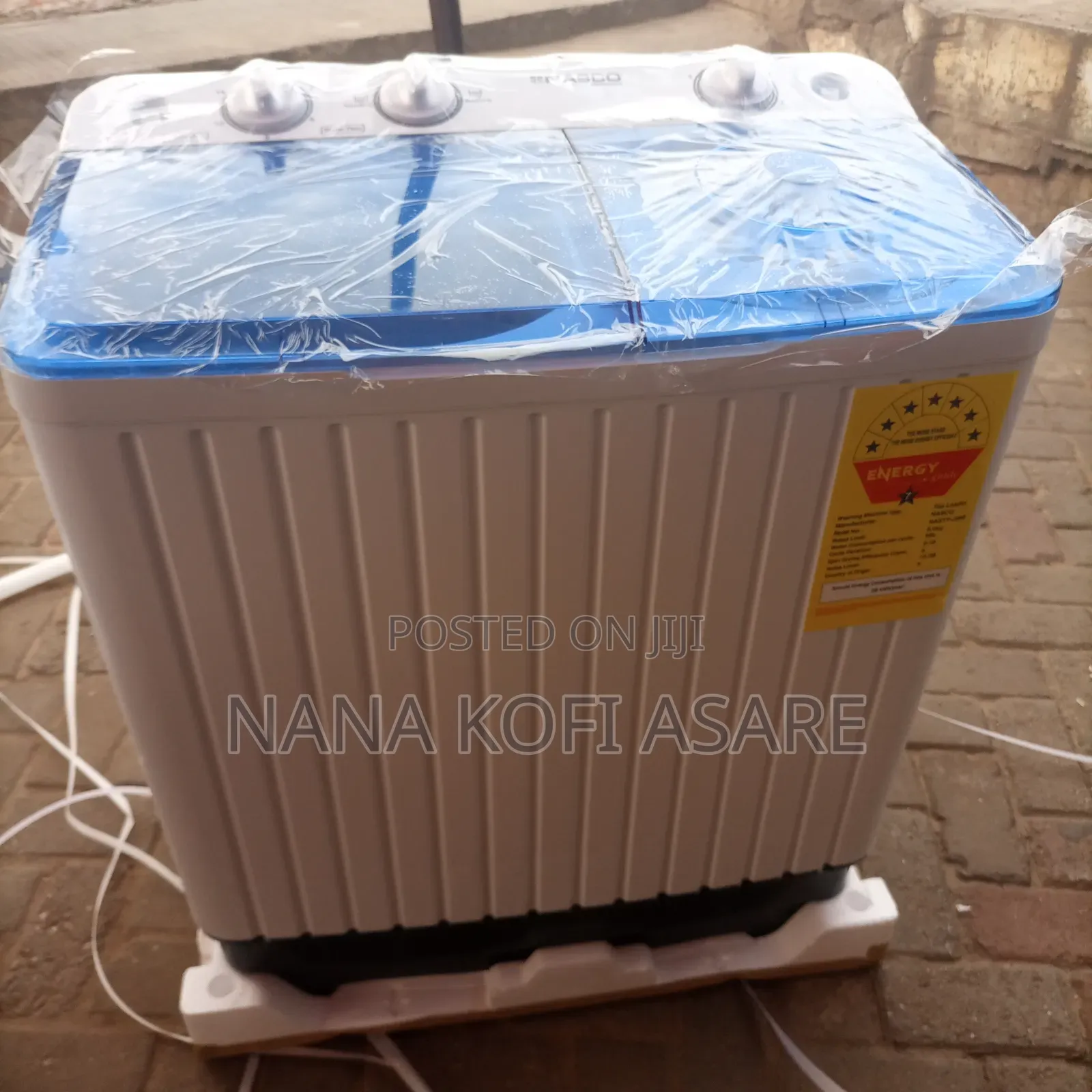Nasco 8kg Semi Automatic Washing Machine