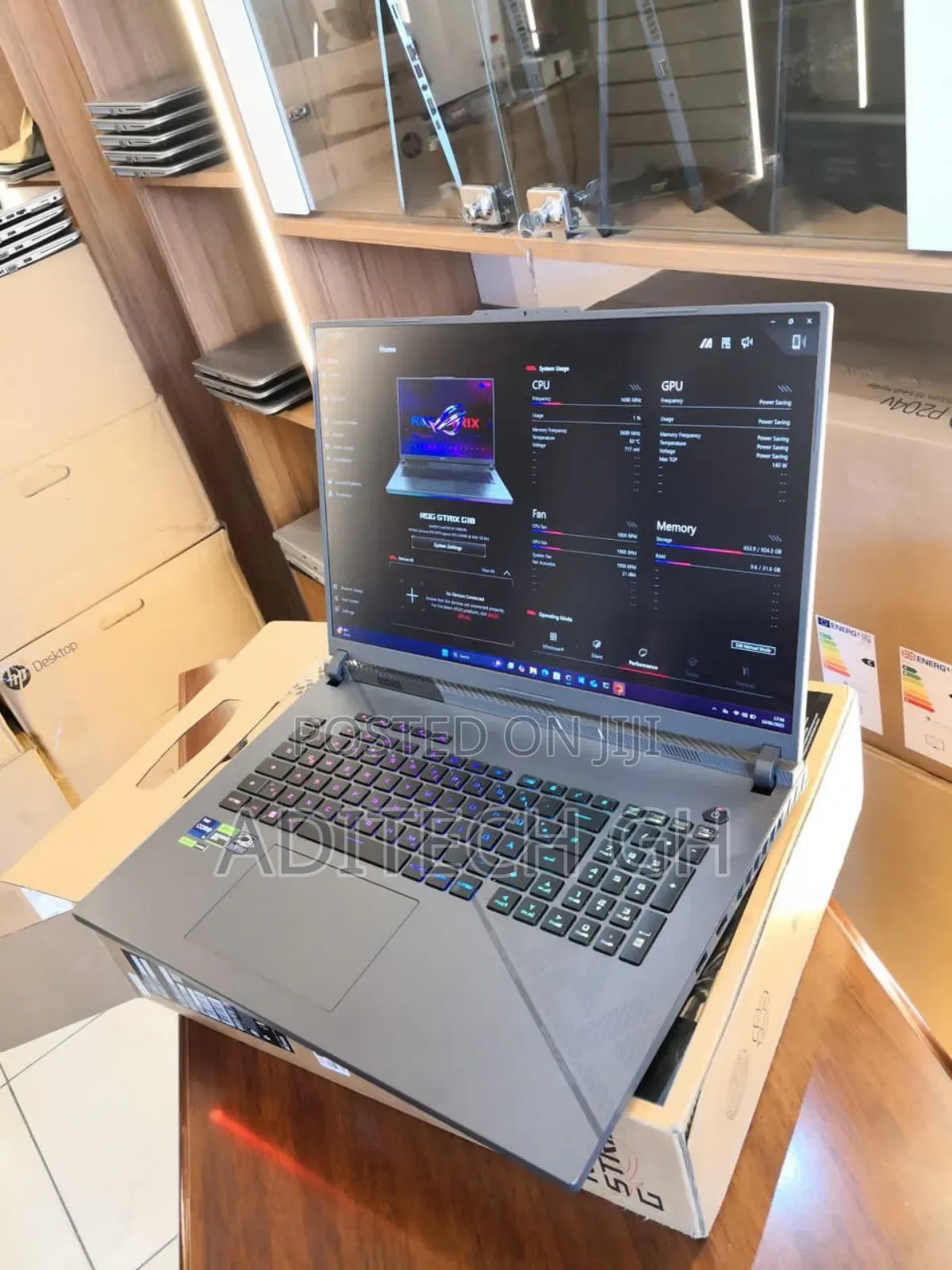 New Laptop Asus ROG Strix G17 32GB Intel Core I9 SSD 1T