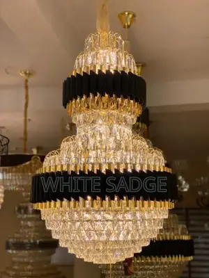 Double Barring Chandelier Light 800mm