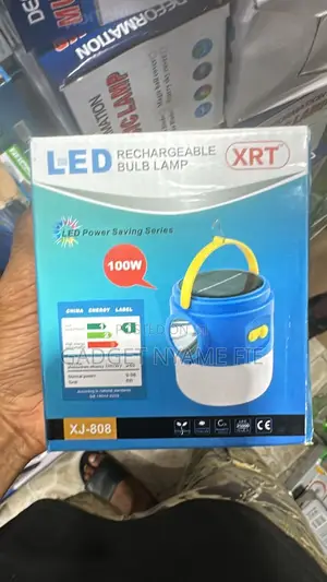 100 Watts Solar/Electricity Rechargeable Hanging Bulb/Lamp
