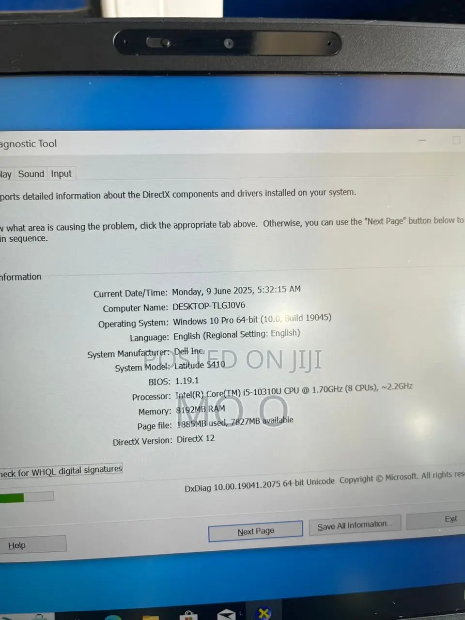 Laptop Dell Latitude 5510 16GB Intel Core I5 SSD 256GB
