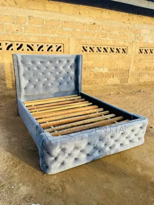 Fabric Double Bed Frame Ash