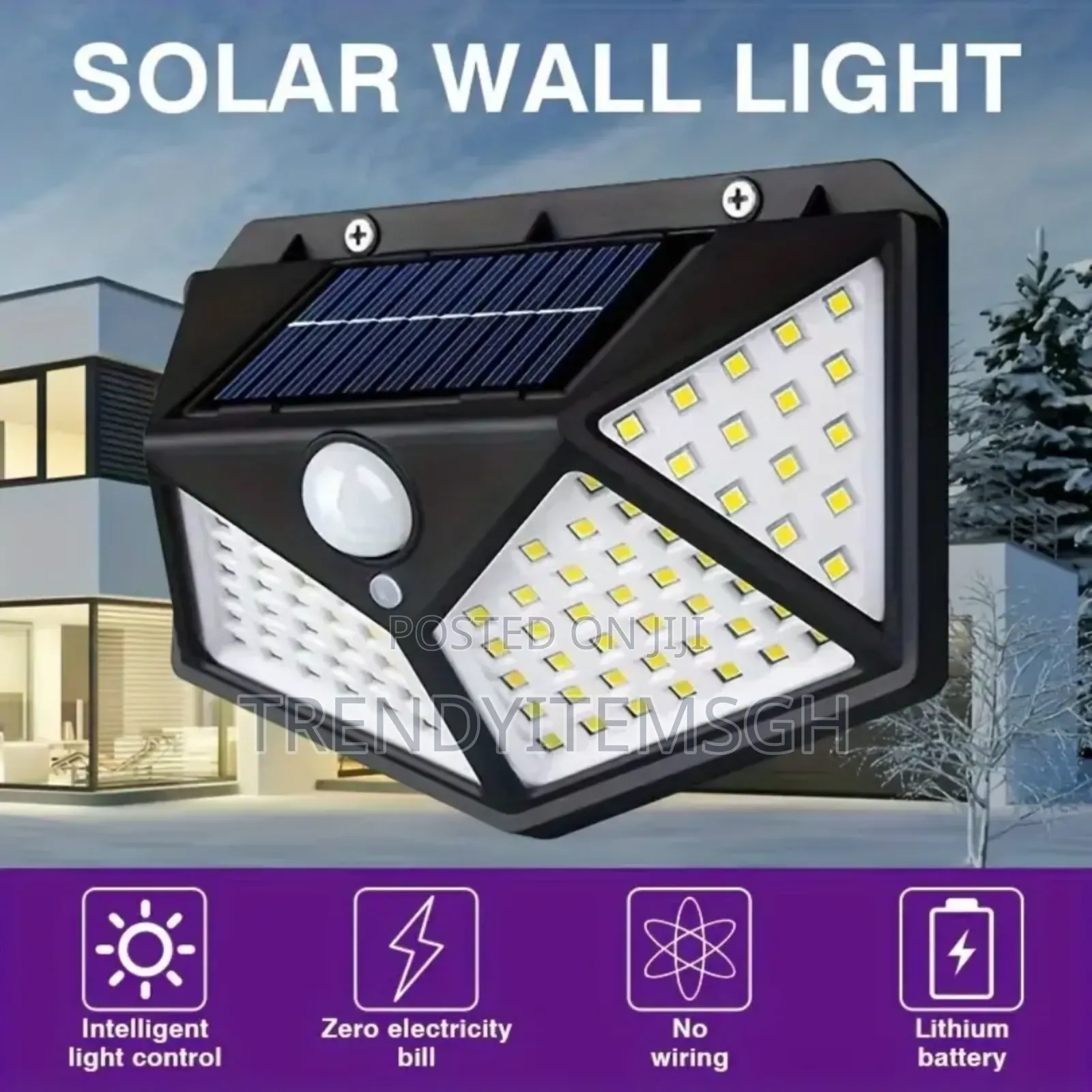 20w Led Solar Wall Lamp Waterproof