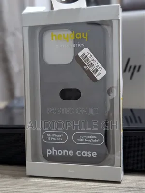 Heyday Apple iPhone 15 Pro Max Faux Leather Case With Magsaf