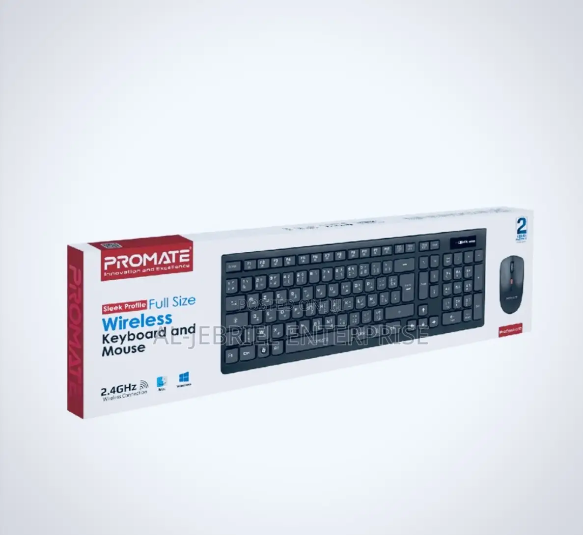 Promate Procombo-12 Wirelsss Keyboard Mouse
