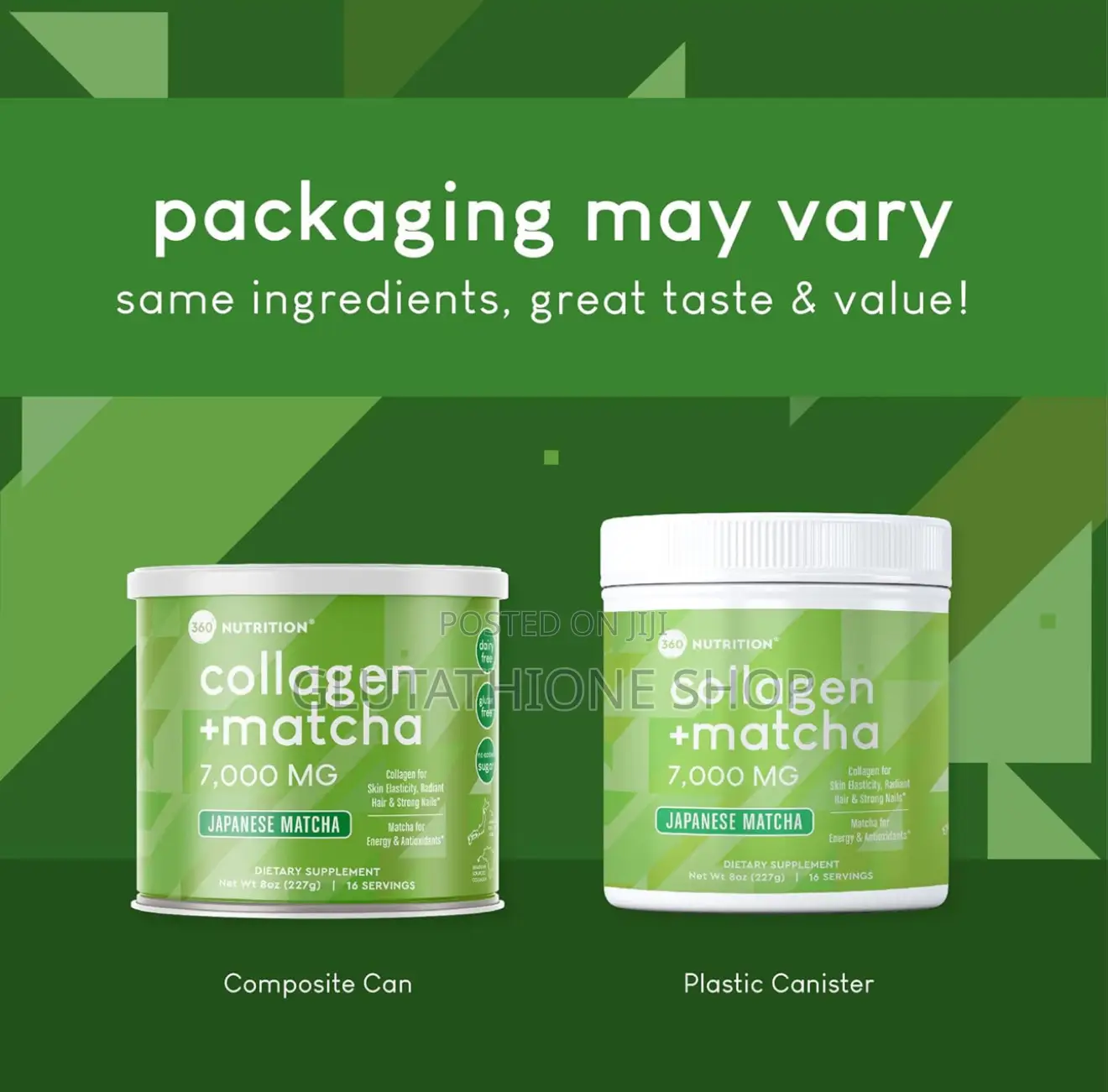 360 Nutrition Matcha Hydrolyzed Collagen Japanese Matcha