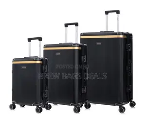 Sanzheng 3set Unbreakable No Zip Only Locks Traveling Bag