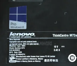 Desktop Computer Lenovo 4GB Intel Core i5 SSD 128GB