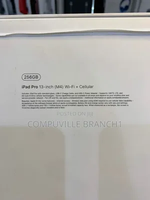 New Apple iPad Pro 256 GB Black