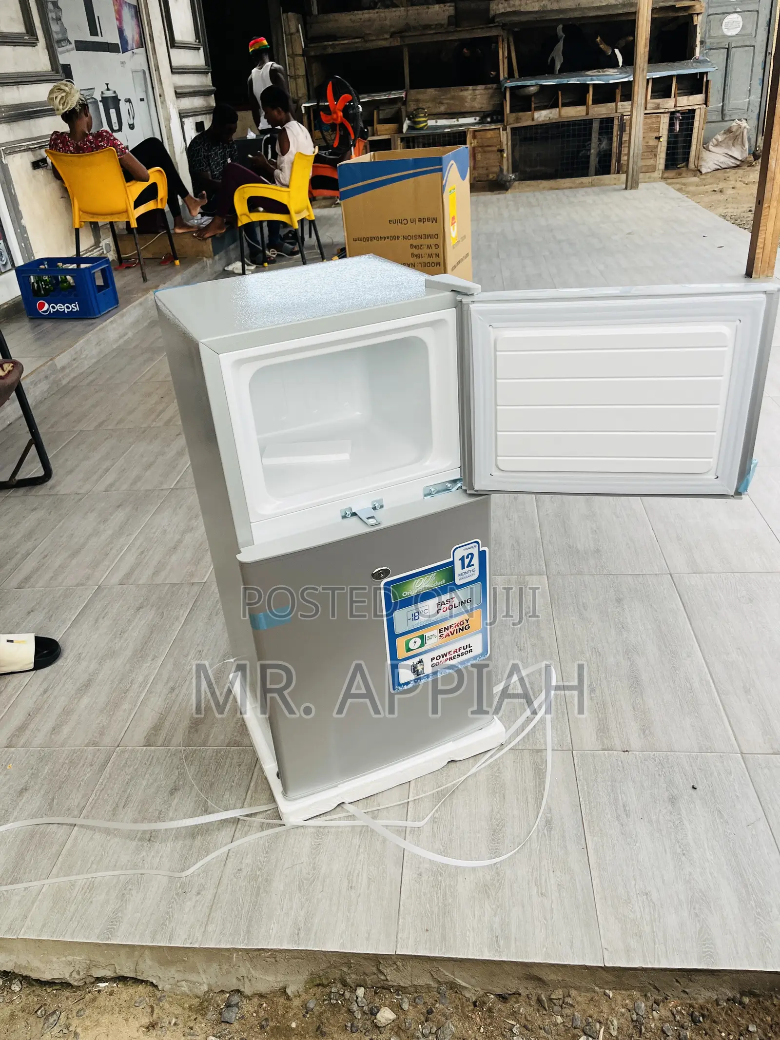Newly Made Nasco Nas F2-120 Double Door Table Top Fridge