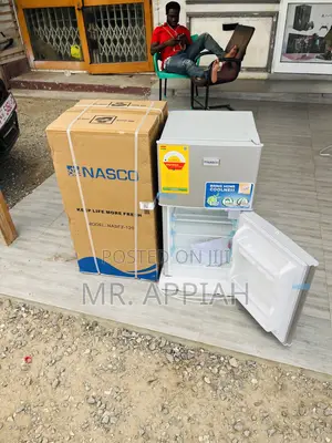 Newly Made Nasco Nas F2-120 2 Door Table Top Fridge(Gray)
