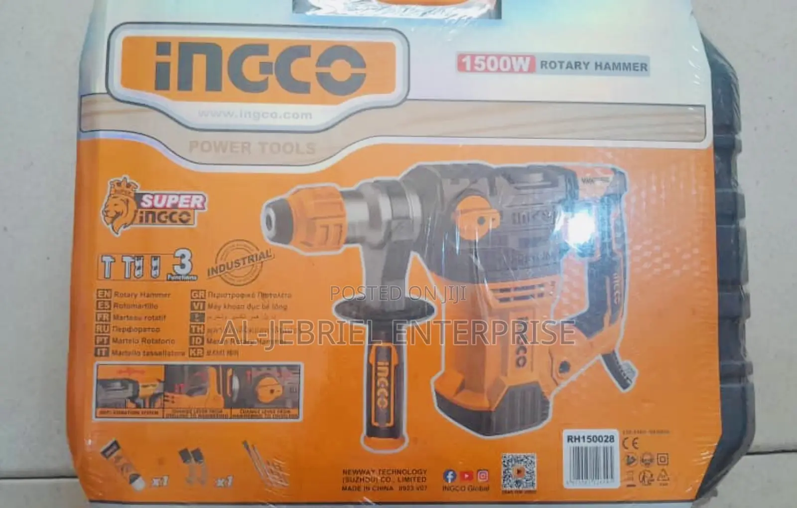 Ingco 1500w Rotary Hammer Drill