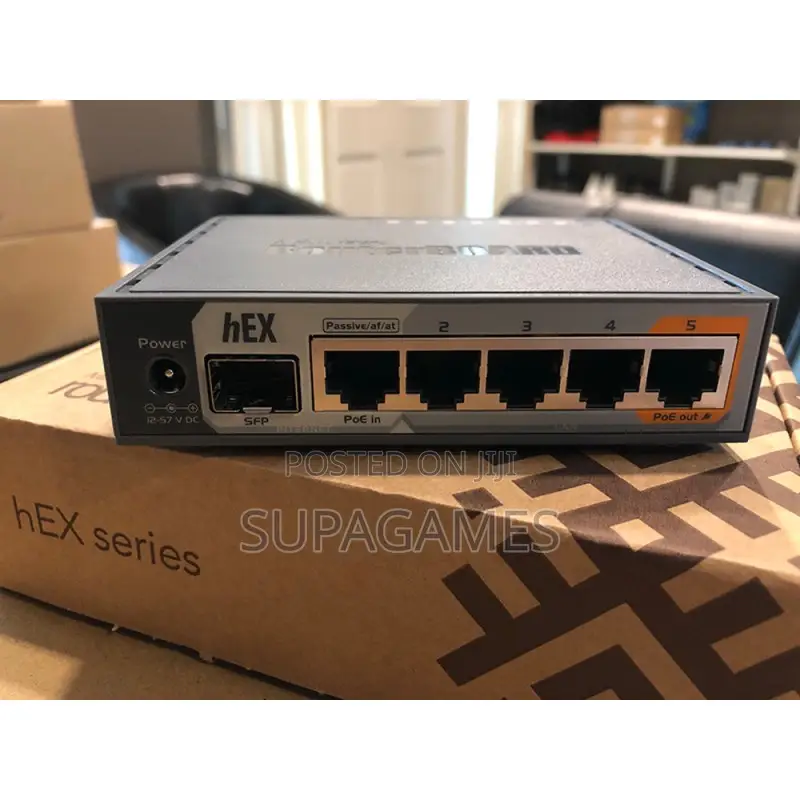 Mikrotik Router Hex S Rb760igs | 5x Gigabit Ethernet