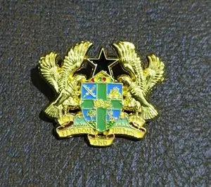 Lapel Pin and Brooches - Coat of Arms, Ghana Flag, Npp, NDC