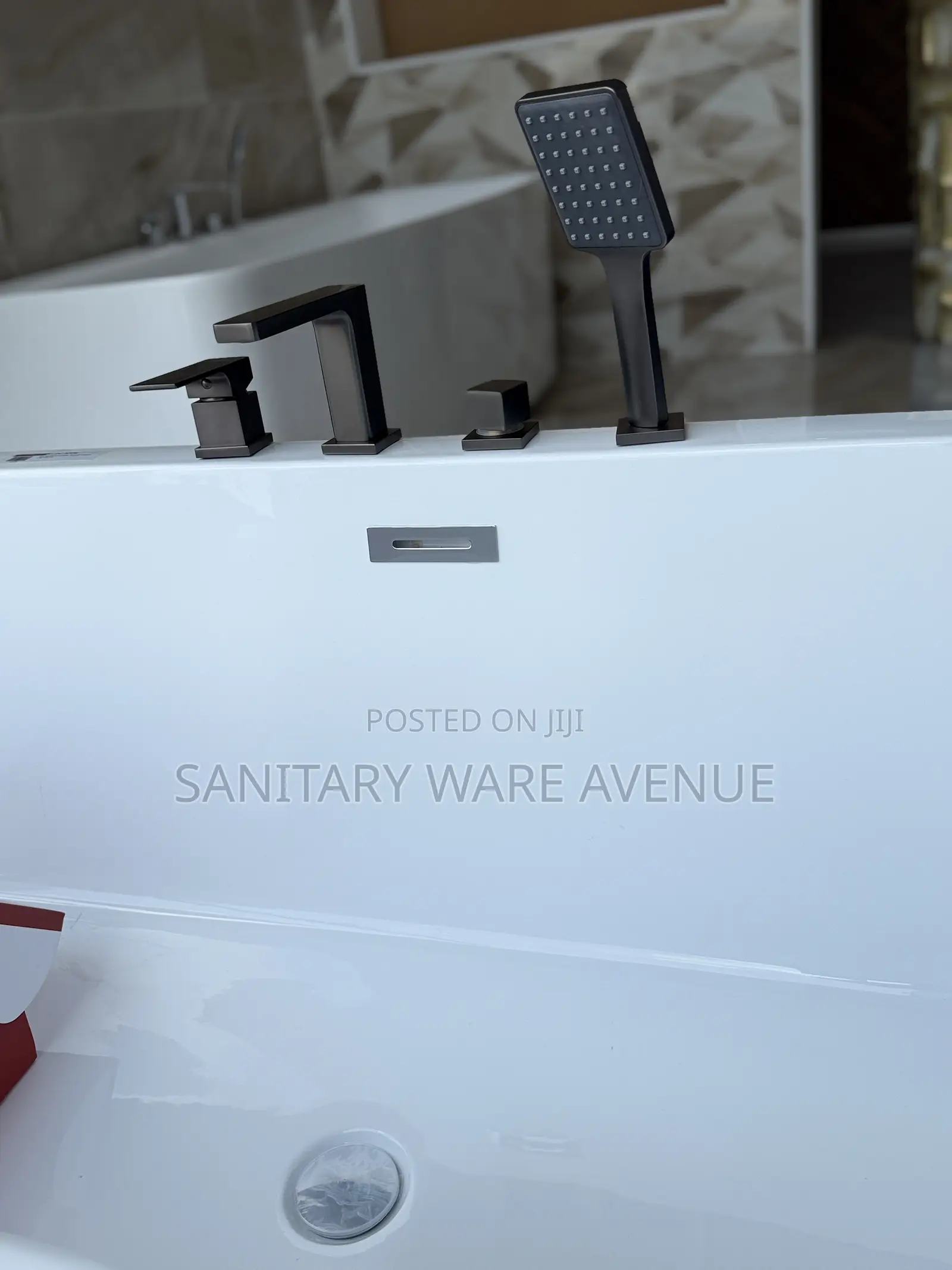 Jacuzzi Bathtub _ Matte Grey Bathtub