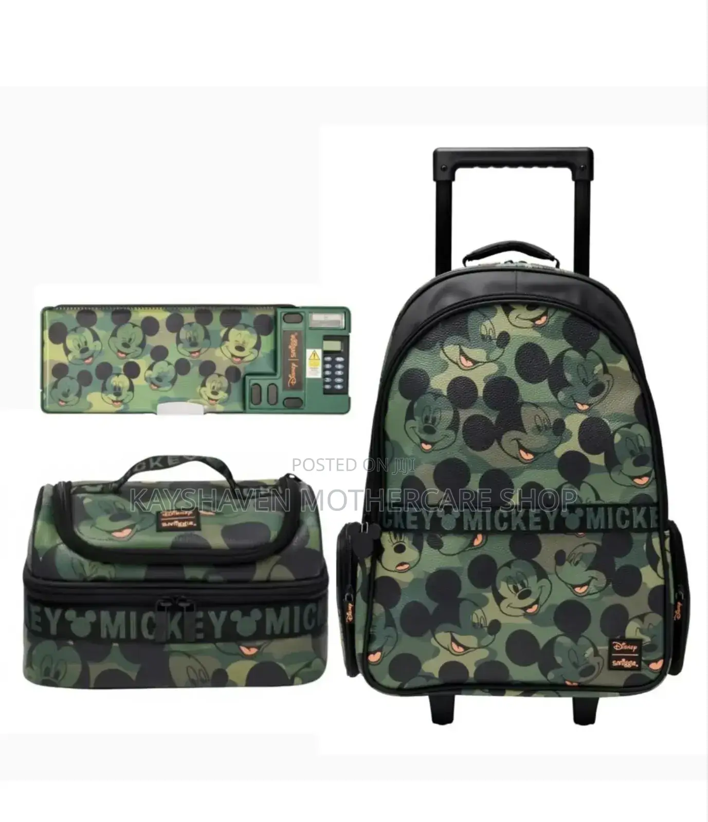 Smiggle Mickey Mouse Trolley Backpack Set
