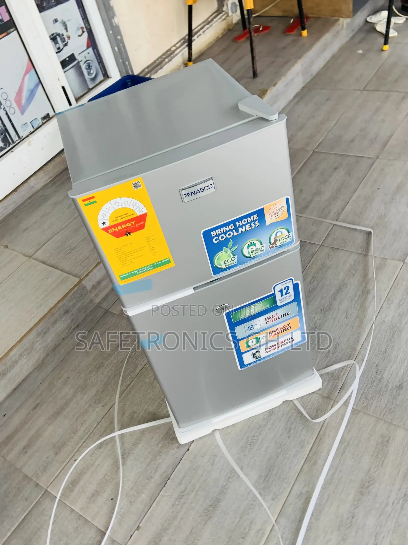 Long Lasting Nasf2-120 Doubledoor 90l Topfreezer Fridge