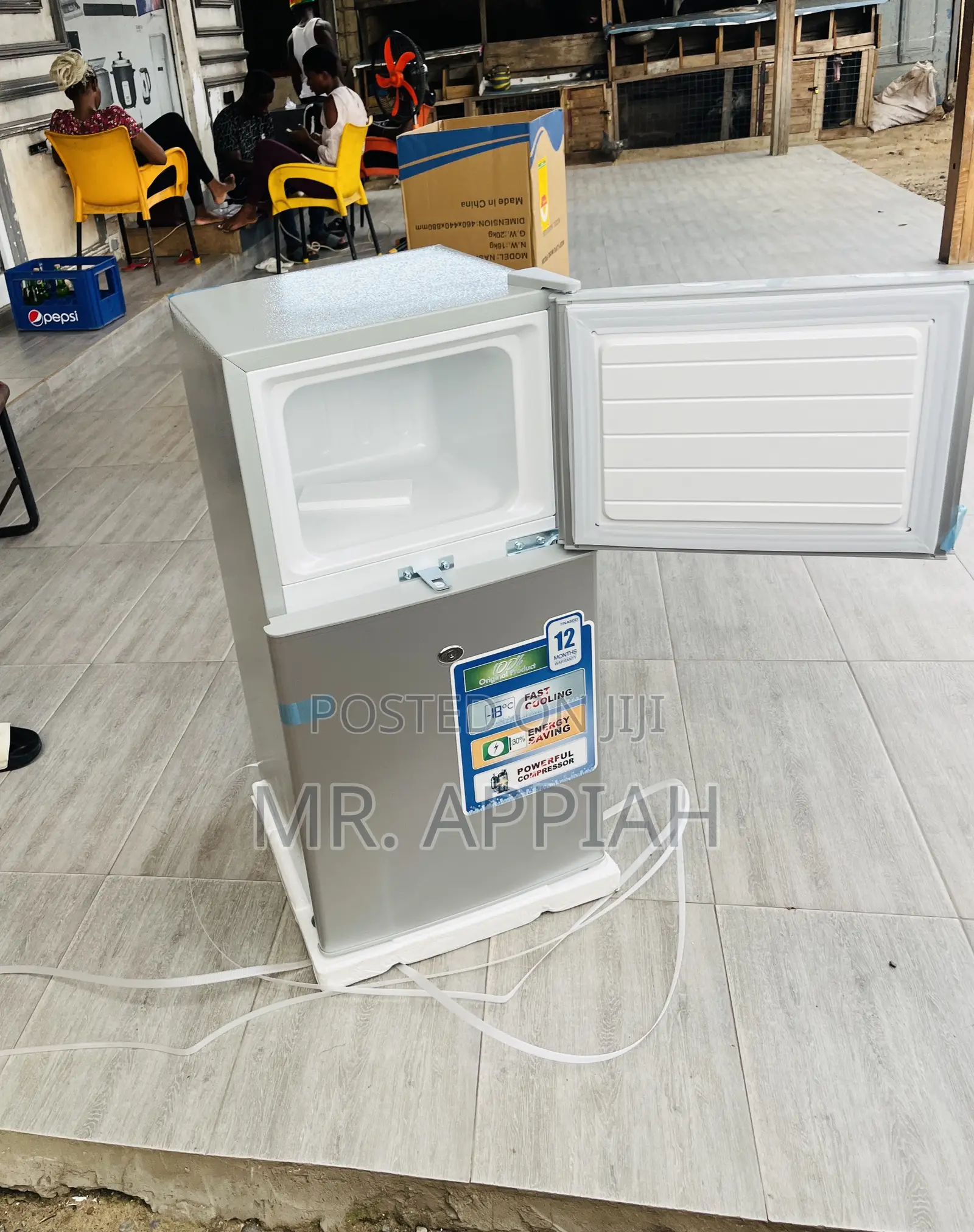 Finest Nasco Double Door Table Top Fridge(Nas F2-120)Gray