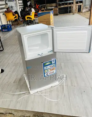 Finest Nasco Double Door Table Top Fridge(Nas F2-120)Gray