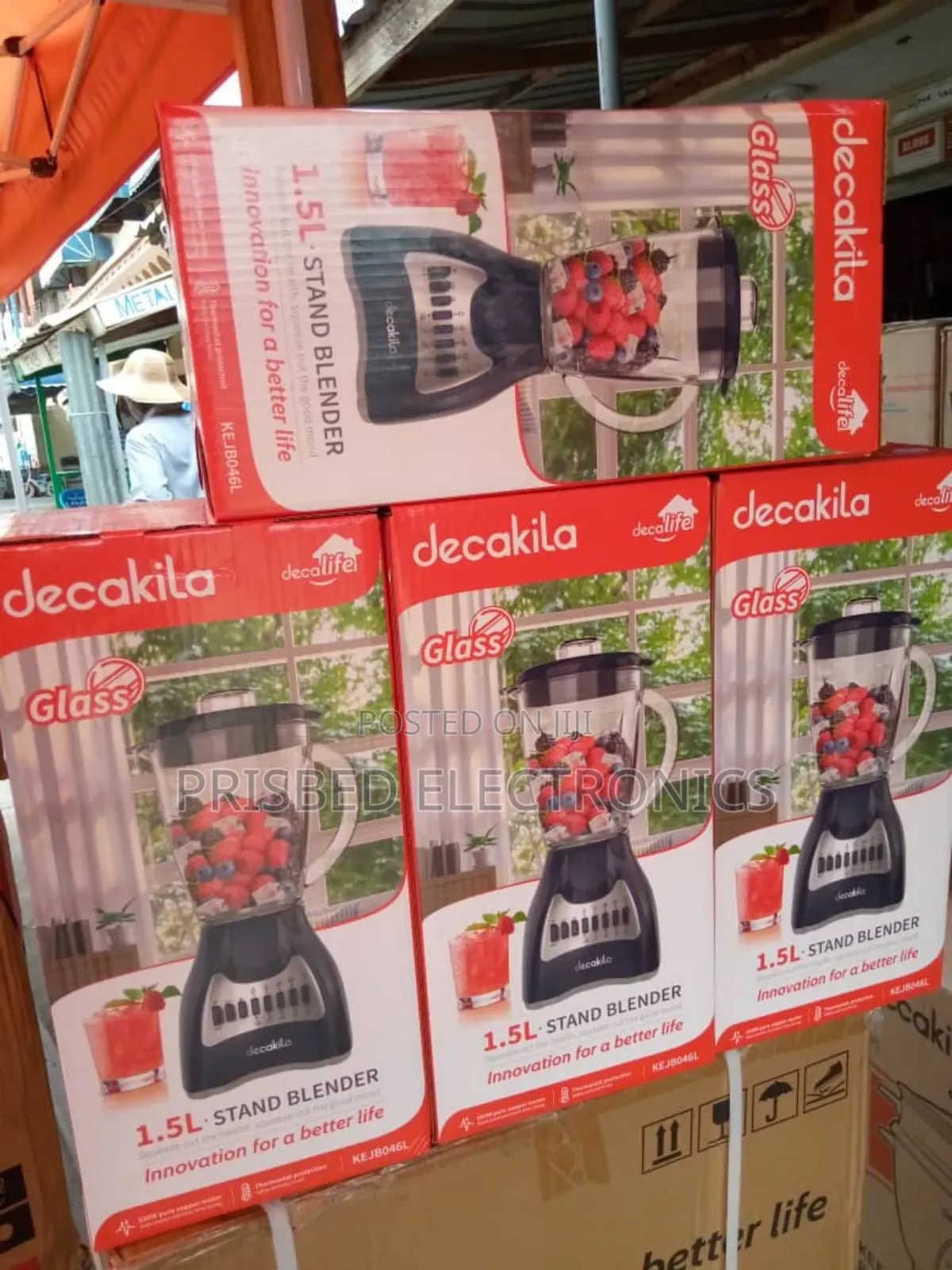 Decakila Durable Glass Blender 1.5 Litres