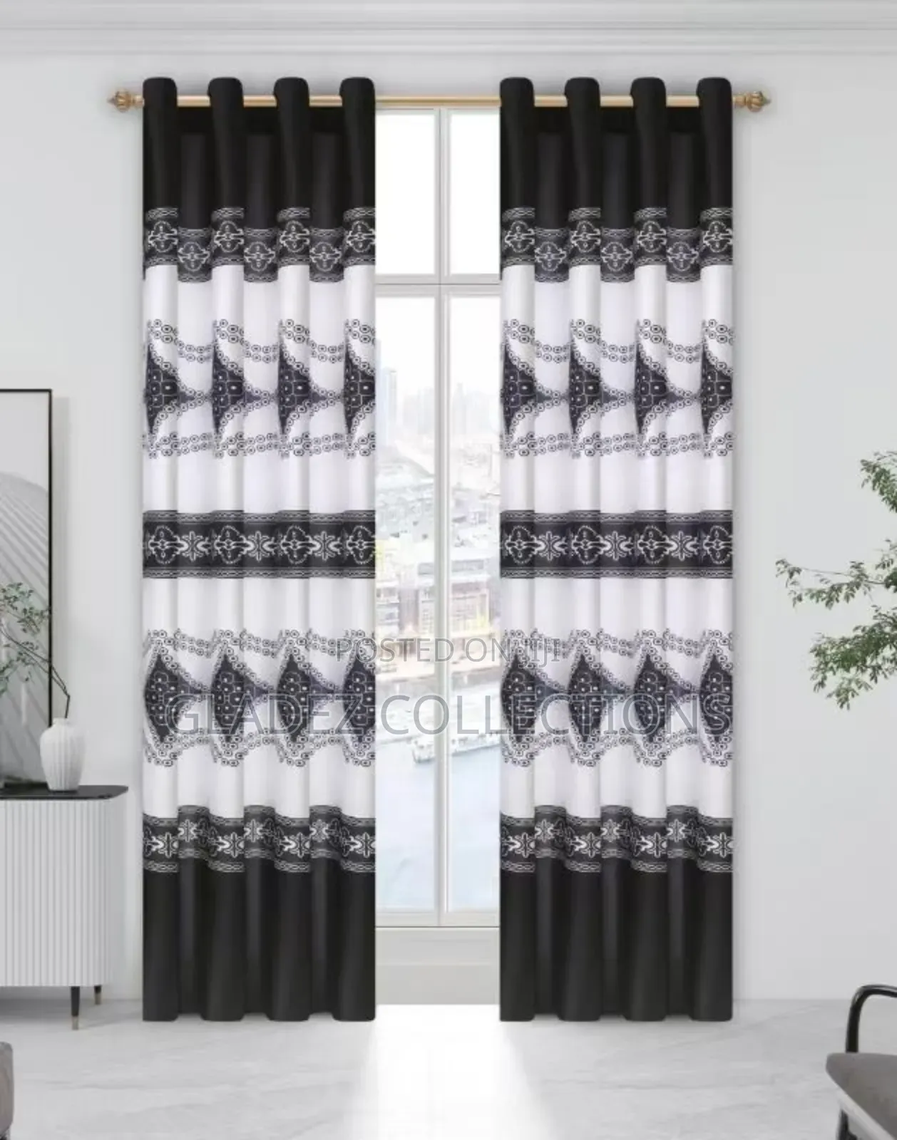 2 in 1 Quality Pair Curtains