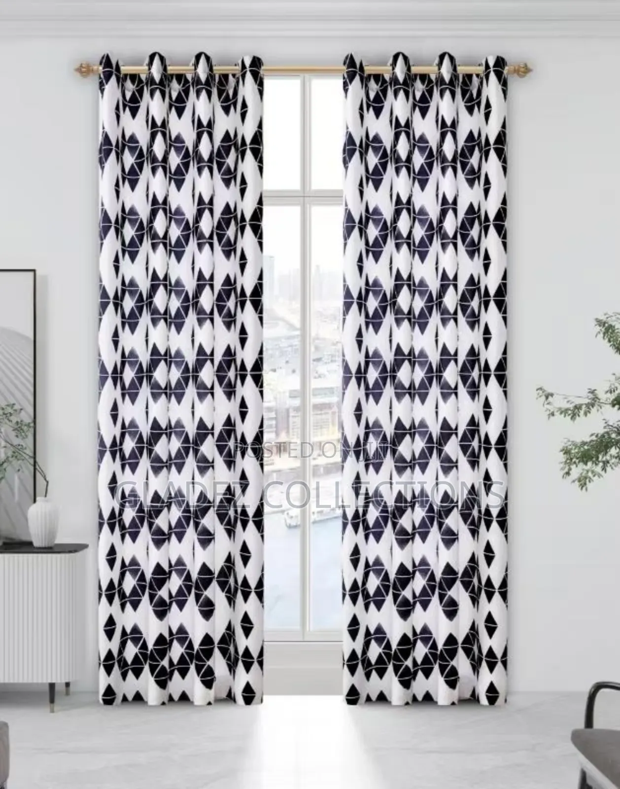 2 in 1 Quality Pair Curtains