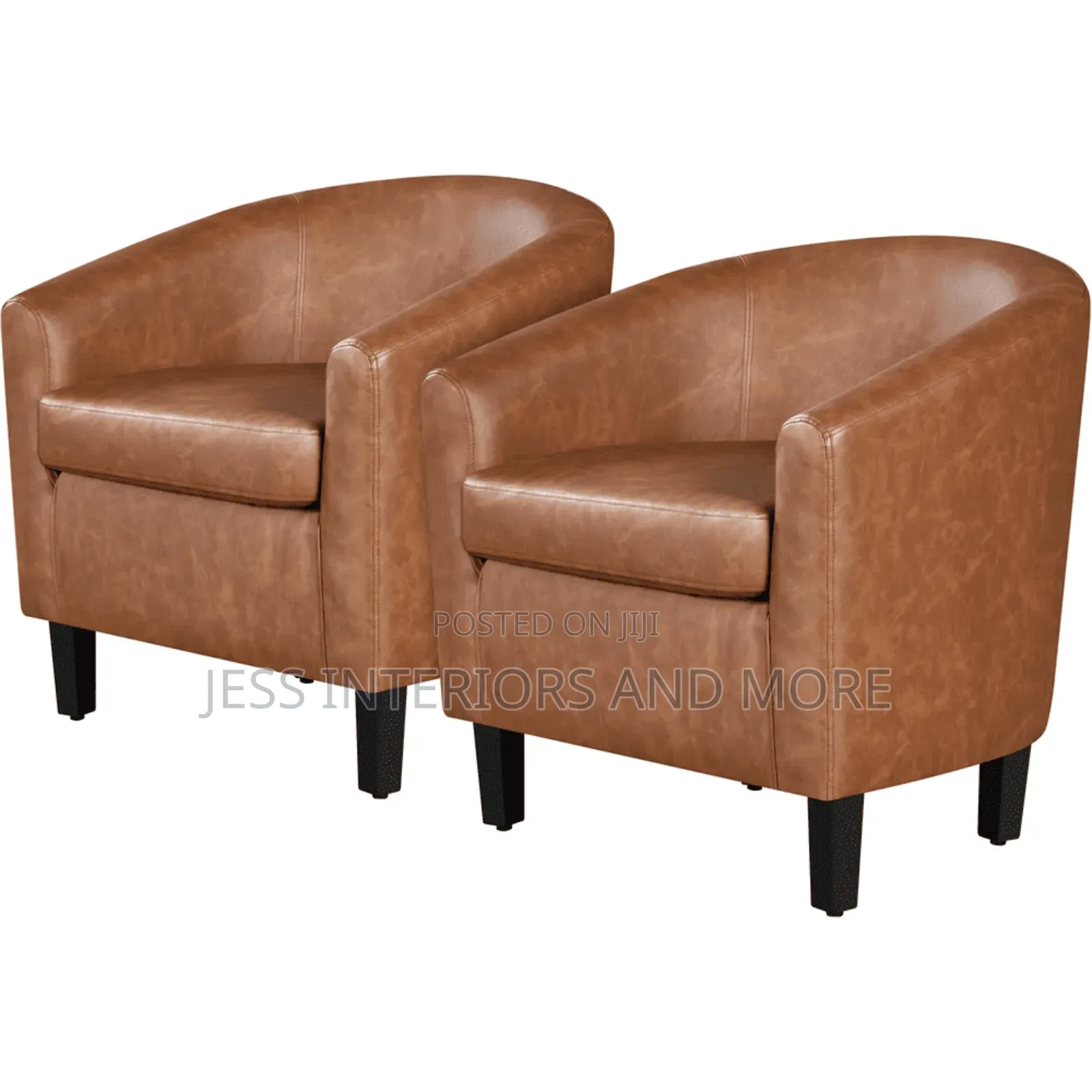 Leather Accent Chair (Set of 2)