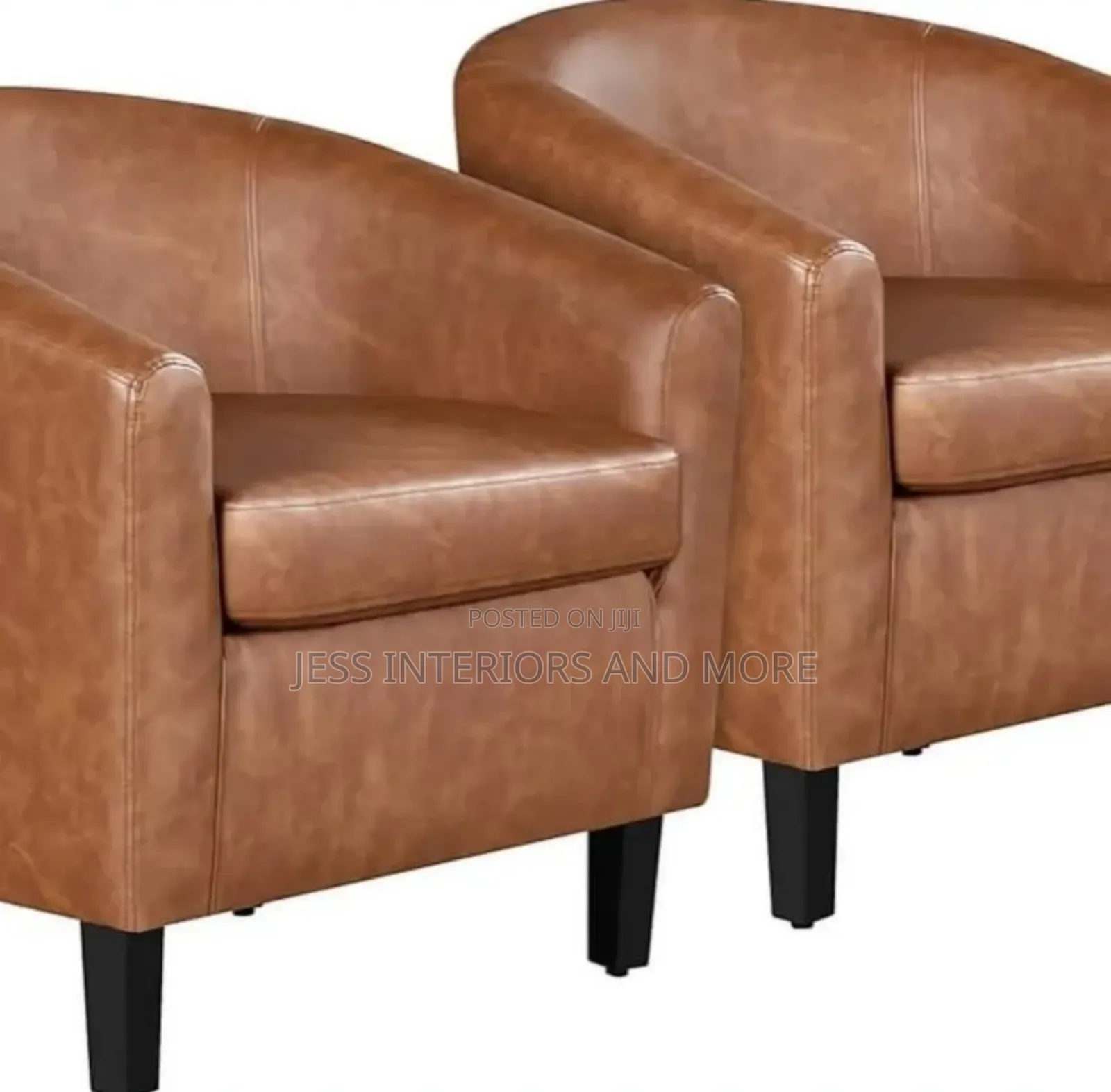 Leather Accent Chair (Set of 2)
