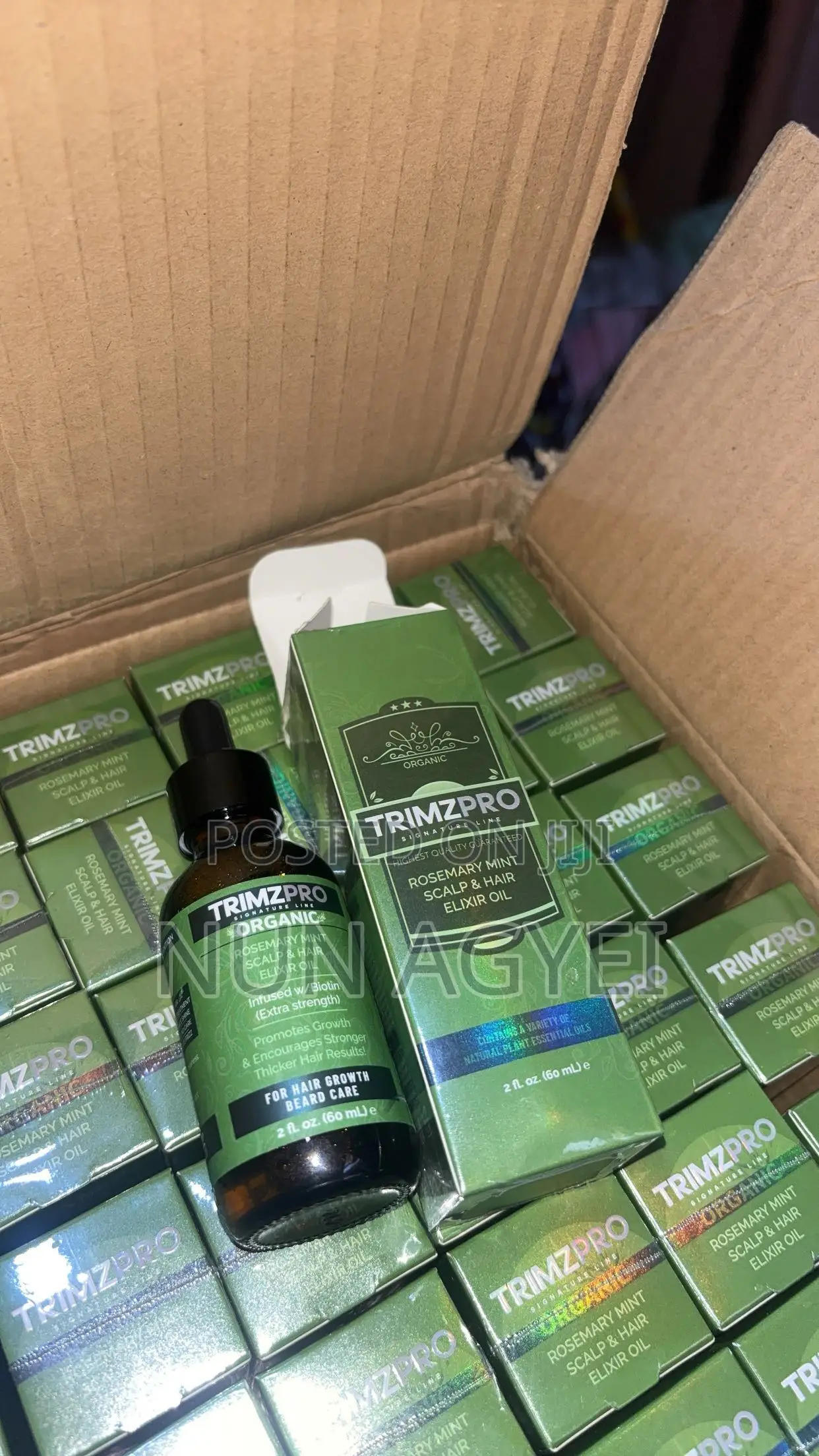Hair Growth Oil (Trimzpro) Rosemary Infuse With Boitin
