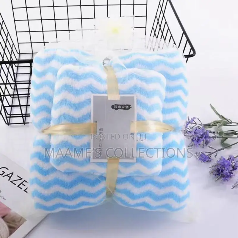 Luxurious Wave Towel Pattern Set ( 3 in 1)