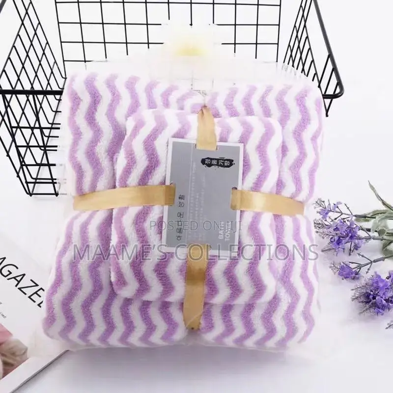 Luxurious Wave Towel Pattern Set ( 3 in 1)