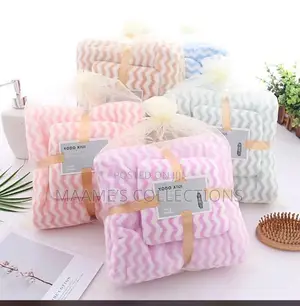 Luxurious Wave Towel Pattern Set ( 3 in 1)
