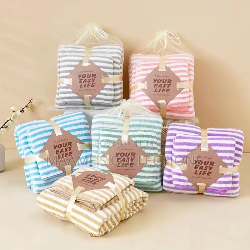 Luxurious Wave Towel Pattern Set ( 3 in 1)