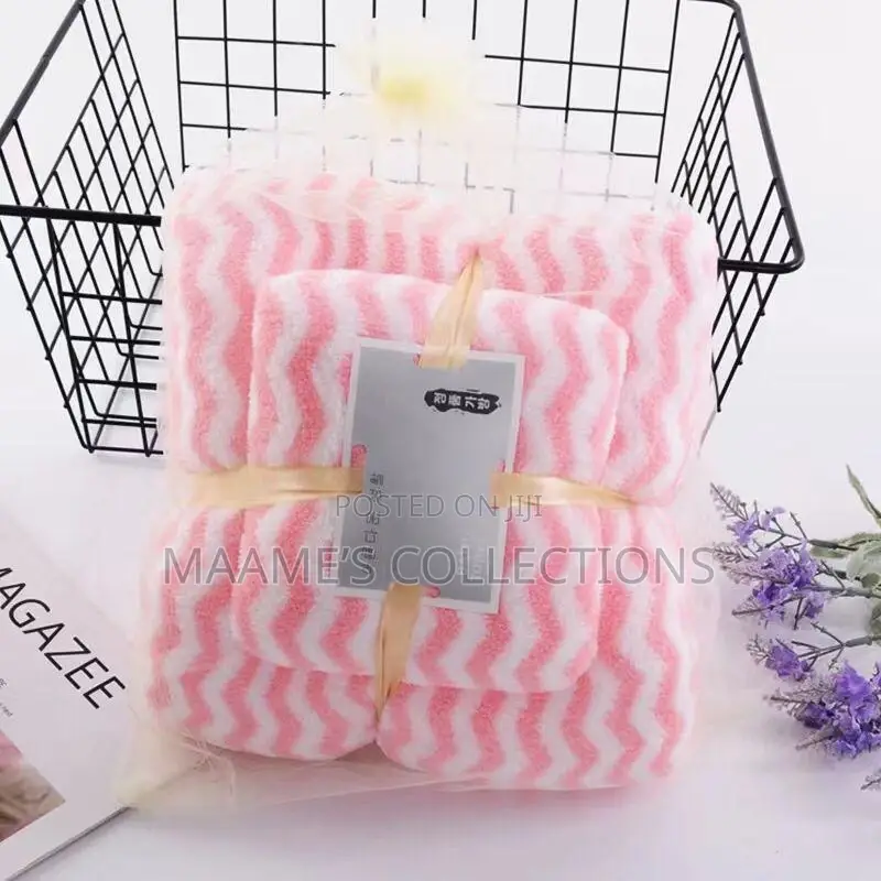 Luxurious Wave Towel Pattern Set ( 3 in 1)