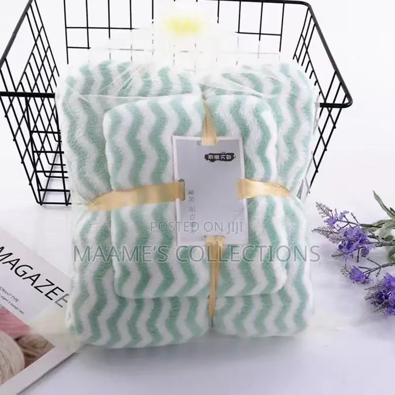 Luxurious Wave Towel Pattern Set ( 3 in 1)