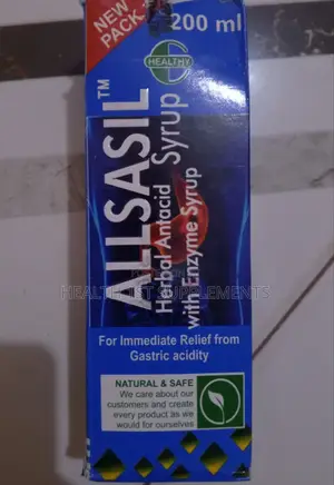 Allsasil Herbal Antacid With Enzyme Syrup 4 Stomach Ulcers