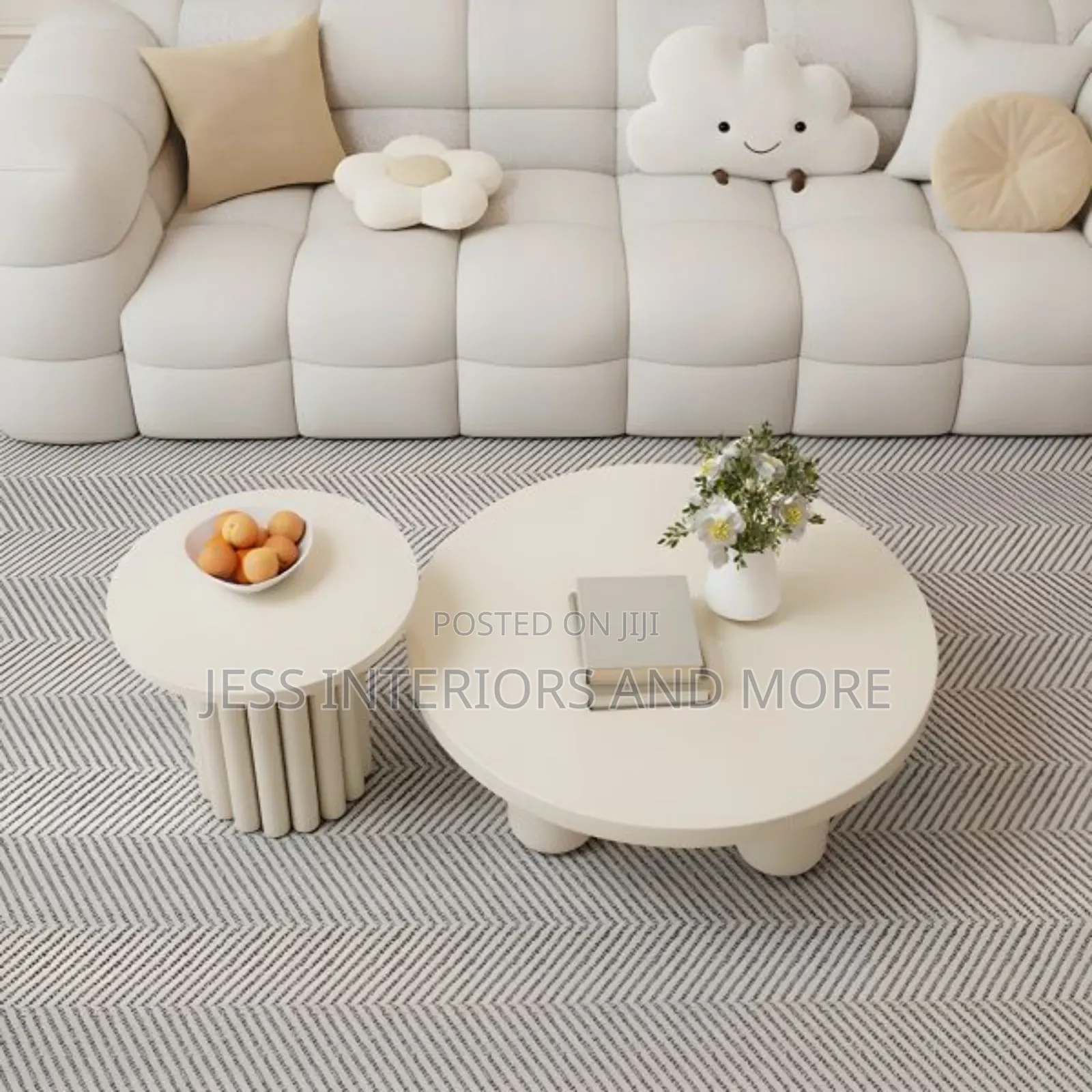 Center Table Set (Off- White)