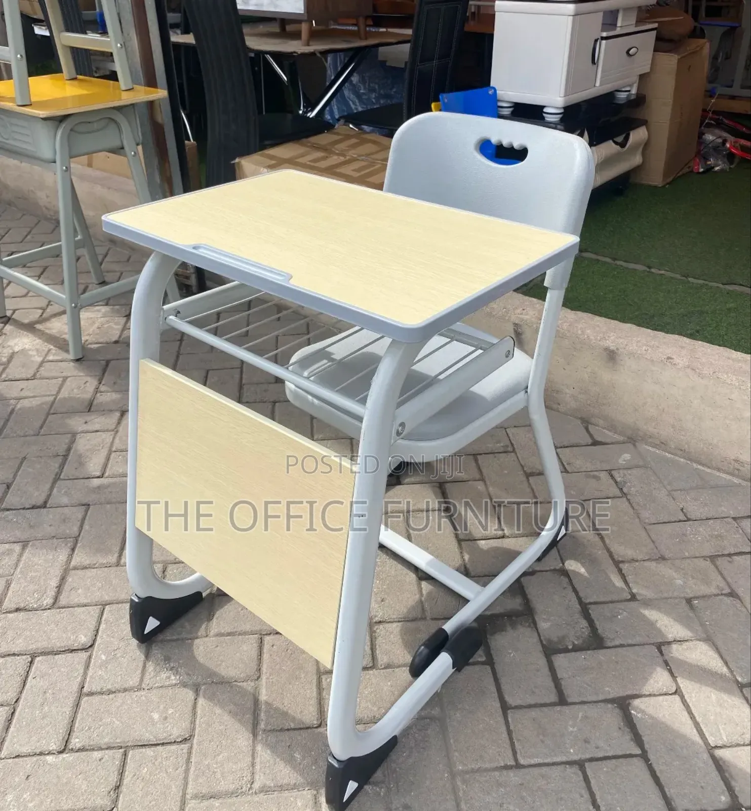 Student Study Desk With Integrated Chair