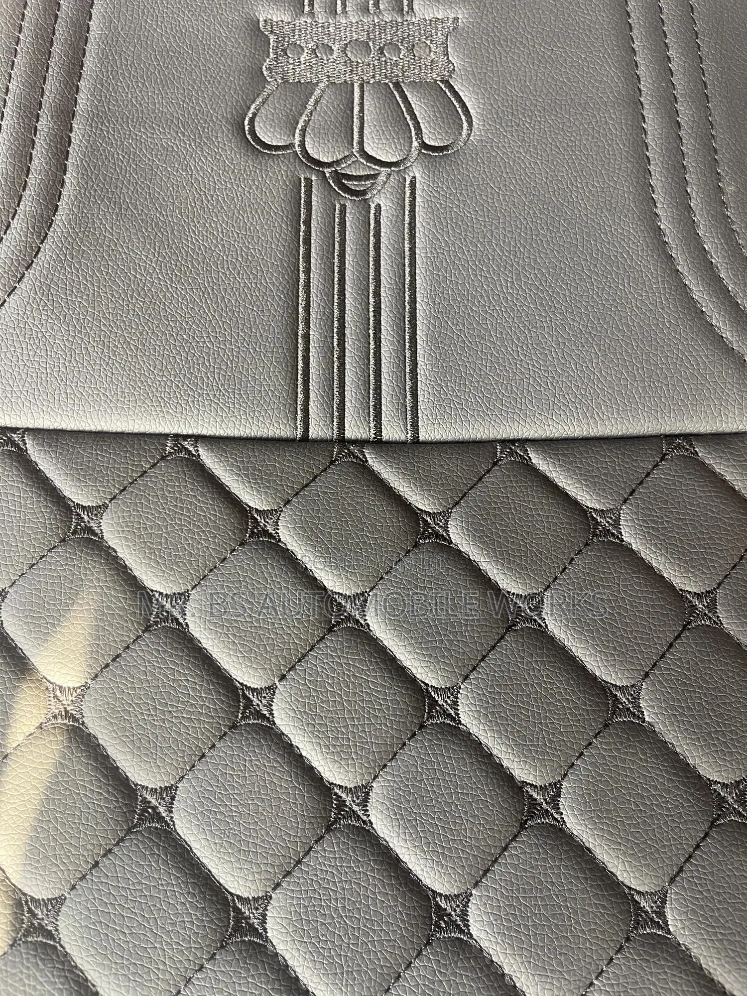 Black Leather Seat Cover