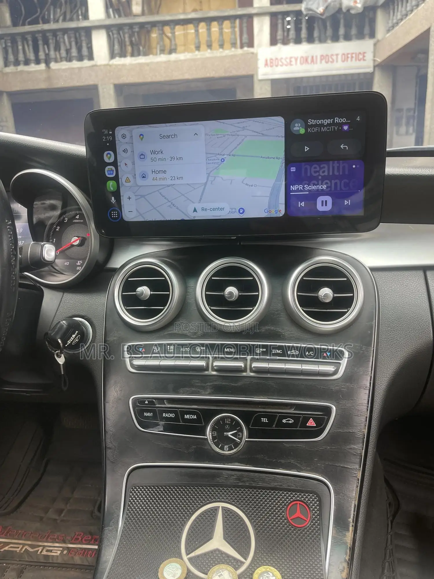 Mercedes Benz C300 Android/Carplay 2015 To 2020 Free Install