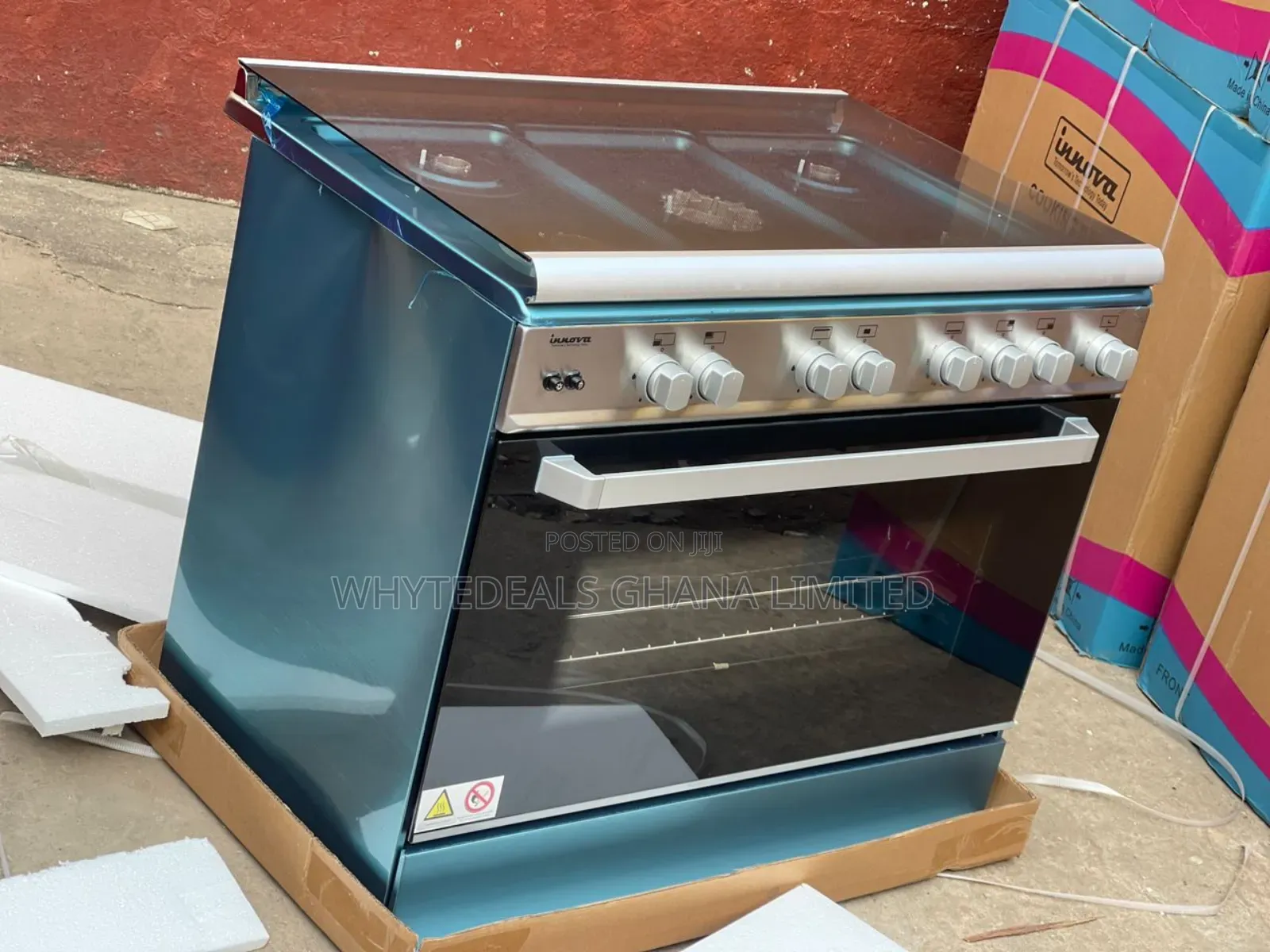 Innova Gas Cooker| 5~Burners| Oven| Grill| Stainless Steel