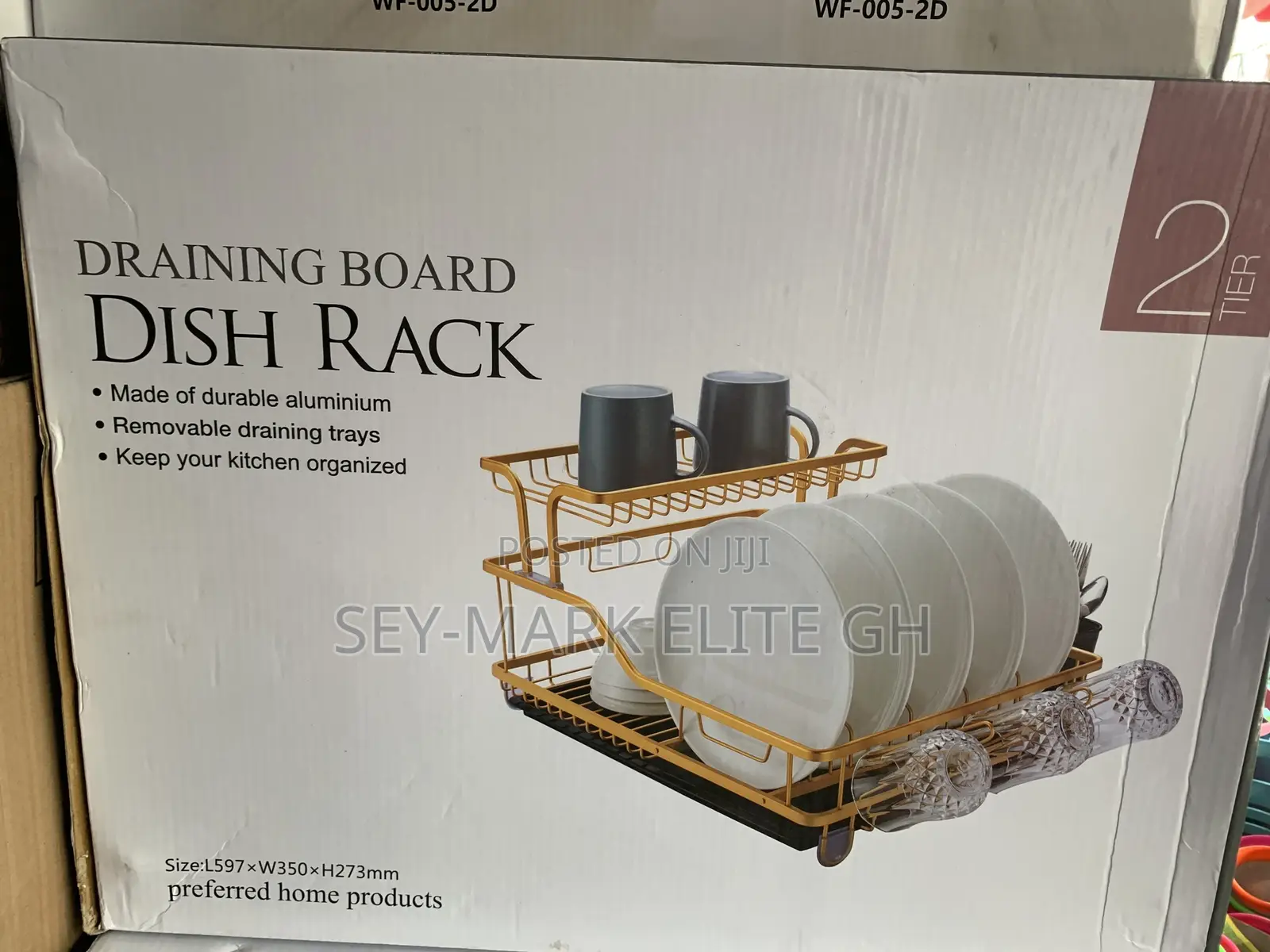2 Tier Anti -Rust Drainer Dish Rack