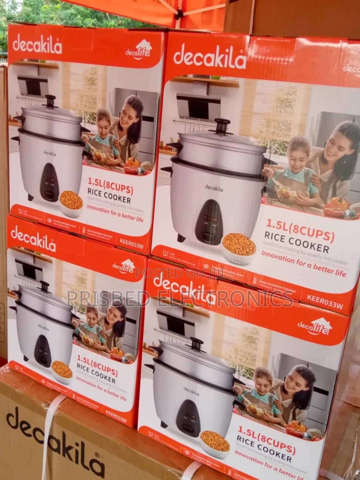 Decakila Durable Rice Cooker 1.5 Litres