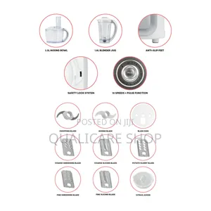 SQP 1.8 Litres Blender + 2.5 Litres Food Processor