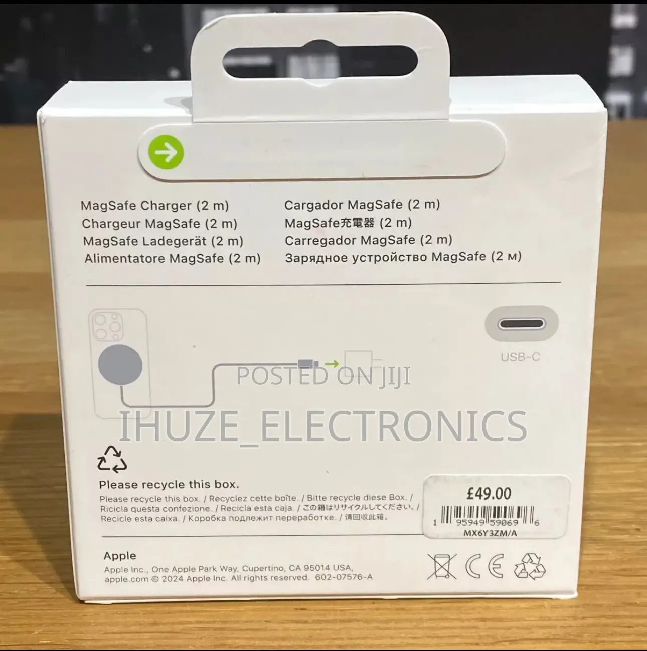 100% Genuine Apple Magsafe Charger (2m) With Usb-C