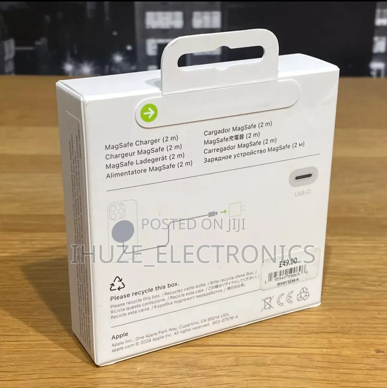 100% Genuine Apple Magsafe Charger (2m) With Usb-C