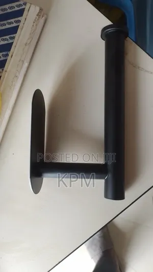 No Drill Adhesive Toilet Roll Holder Gold Color