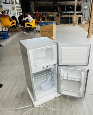 Special Sliver Nasco Nas F2-120 2 Door Table Top Fridge.