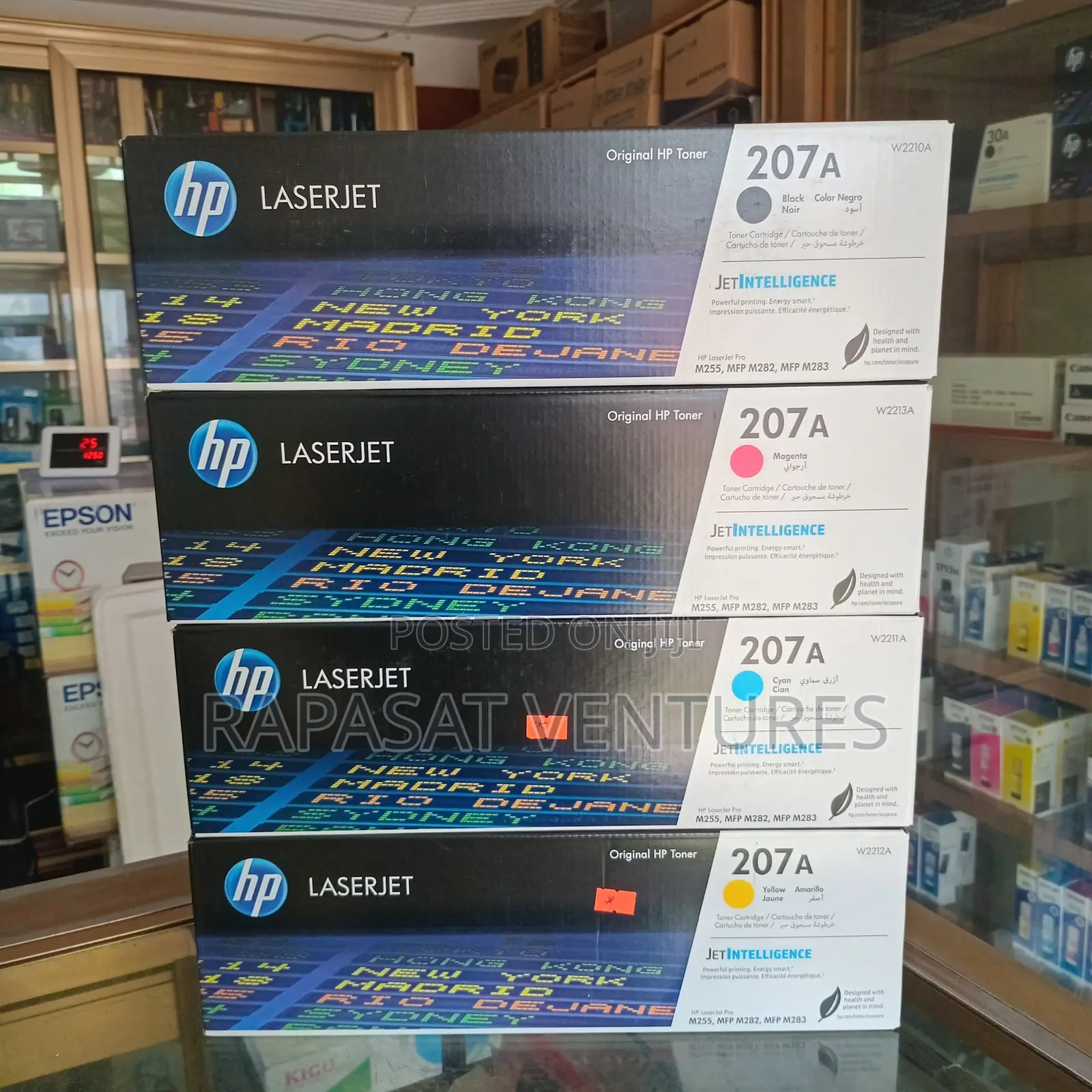 Hp 207a Original Toner Cartridge (B=1200 ; C,Y,M =1400)