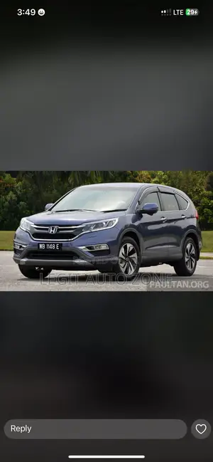 Honda CRV 2015,2016, Front Bumper Complete